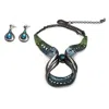 Sohi Women's Statement Jewellery Set In Blue