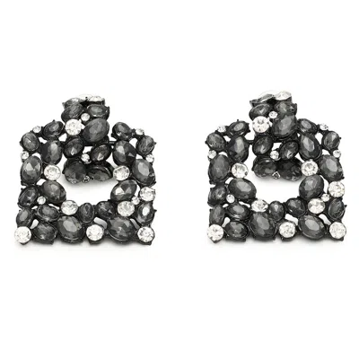 Sohi Women's Stone Drop Earrings In Metallic