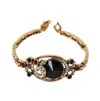 Sohi Women's Stone Statement Bracelet In Black