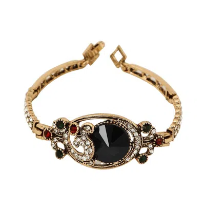 Sohi Women's Stone Statement Bracelet In Black