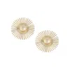 Sohi Women's Sun Drop Earrings In Gold