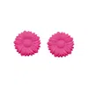Sohi Women's Sunflower Stud Earrings In Pink