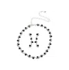Sohi Women's Swirl Jewellery Set In Black