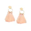 Sohi Women's Tassel Drop Earrings In Gold