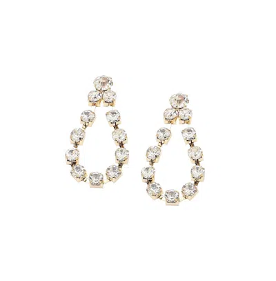 Sohi Women's Teardrop Drop Earrings In Gold