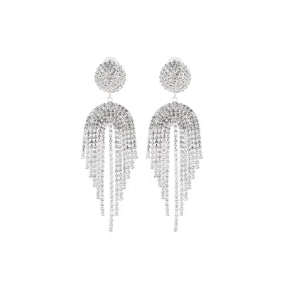Sohi Women's The Adeline Drop Earrings In Silver