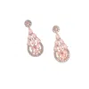 Sohi Women's The Anais Drop Earrings In Pink