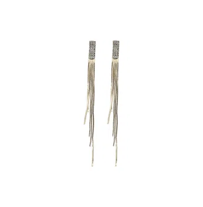 Sohi Women's The Aurelie Drop Earrings In Silver