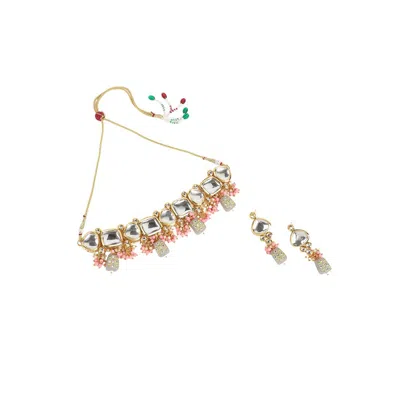Sohi Women's The Azra Jewellery Set In Pink