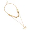 Sohi Women's The Bahamas Multi-layer Necklace In Brown