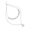 Sohi Women's The Bahamas Multi-layer Necklace In Metallic