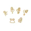 Sohi Women's The Belle Nail Rings - California Gold (set Of 6) In Gold