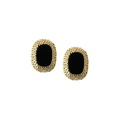 Sohi Women's The Celeste Stud Earrings In Black