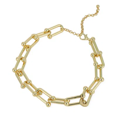 Sohi Women's The Chunky Clip-link Chain Necklace - California Gold