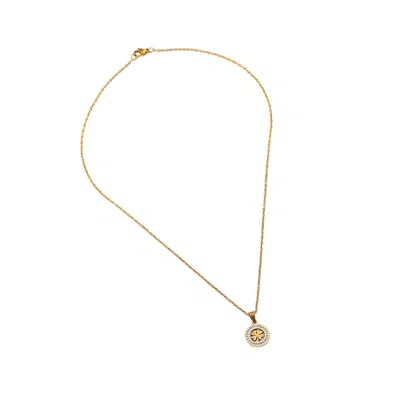 Sohi Women's The Clover Pendant Necklace In Gold