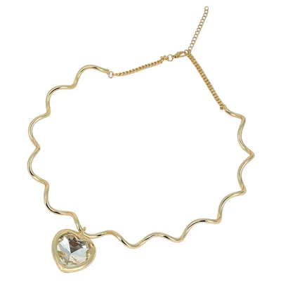 Sohi Women's The Coil-coeur Collar Necklace - California Gold