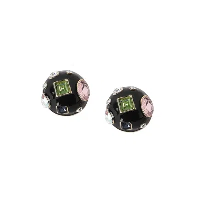 Sohi Women's The Cora Stud Earrings In Black