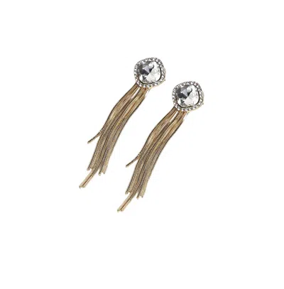 Sohi Women's The Curtain Drop Earrings In Gold