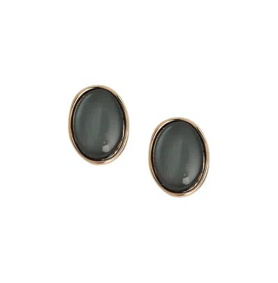 Sohi Women's The Diana Stud Earrings In Black