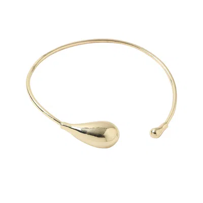 Sohi Women's The Drip Torque Necklace In Brown