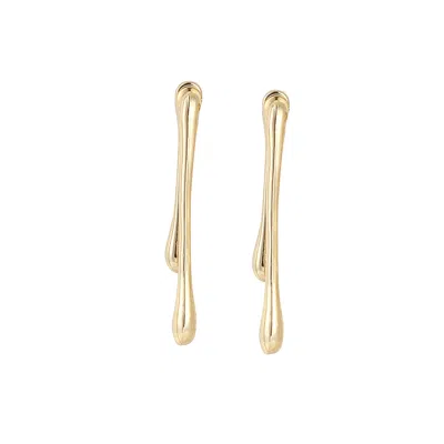 Sohi Women's The Drizz Drop Earrings In Gold