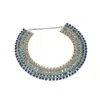 Sohi Women's The Egyptian Bijou Statement Necklace In Blue