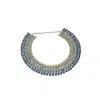 Sohi Women's The Egyptian Bijou Statement Necklace In Blue