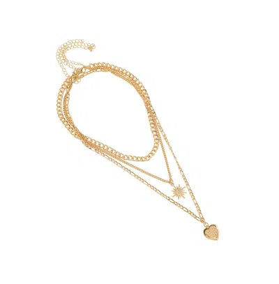 Sohi Women's The Ellie Multi-layer Necklace In Gold