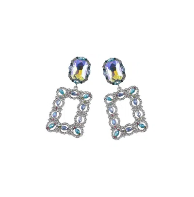 Sohi Women's The Gisele Drop Earrings In Blue