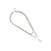 Sohi Women's The Halo Snakechain Multi-layer Necklace In Silver