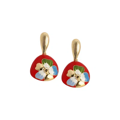 Sohi Women's The Hana Drop Earrings In Gold