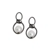 Sohi Women's The Hanging Drop Earrings In Grey