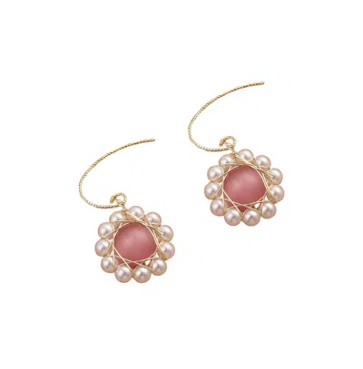 Sohi Women's The Ira Drop Earrings In Pink
