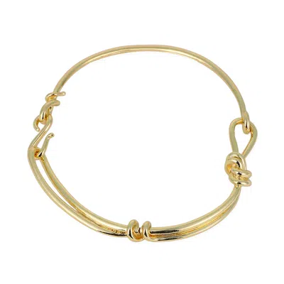 Sohi Women's The Knotted-bar Collar Necklace - California Gold