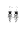 Sohi Women's The Lancia Drop Earrings In Black