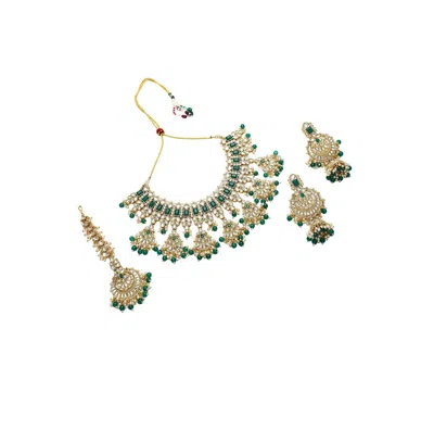 Sohi Women's The Mehreen Jewellery Set In Green