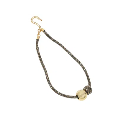 Sohi Women's The Mirror Collar Necklace In Gold