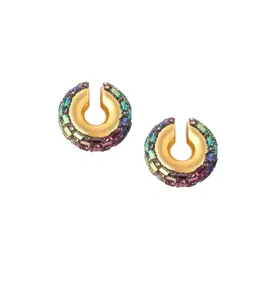 Sohi Women's The Mirror Cuff Earrings