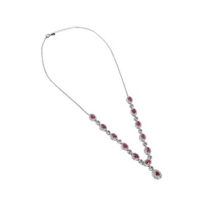 Sohi Women's The Monaco Collar Necklace In Red