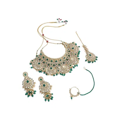 Sohi Women's The Mumtaz Jewellery Set In Green