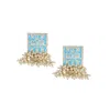 Sohi Women's The Niloufar Drop Earrings In Blue