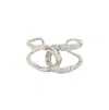 Sohi Women's The Opposta Cuff Bracelet In Silver