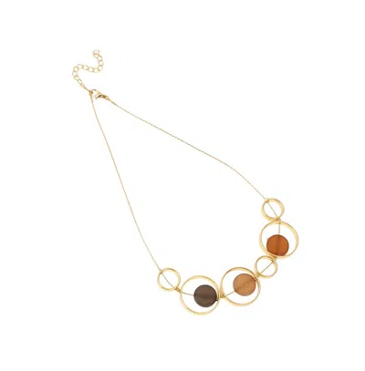 Sohi Women's The Orb Collar Necklace In Gold