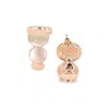 Sohi Women's The Orb Hoop Earrings - Rose Gold In Gold