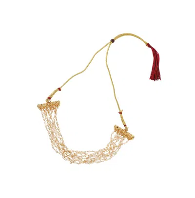Sohi Women's The Pebbles Collar Necklace In White