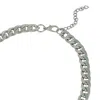 Sohi Women's The Petra-chain Collar Necklace - Chrome Silver In Silver