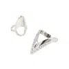 Sohi Women's The Piercer Nail Rings - Metallic Silver (set Of 2) In Silver