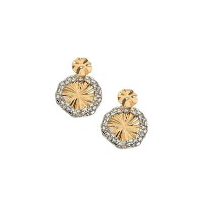 Sohi Women's The Revolving Mirror Drop Earrings In Silver