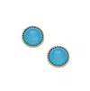 Sohi Women's The Santorini Stud Earrings In Blue