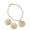 Sohi Women's The Seashell Jewellery Set - Ivory White